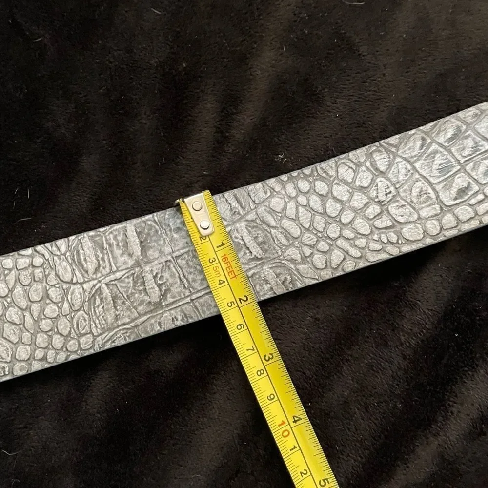 Sandy Dufler Adjustable Leather Hook Woman Belt Size L